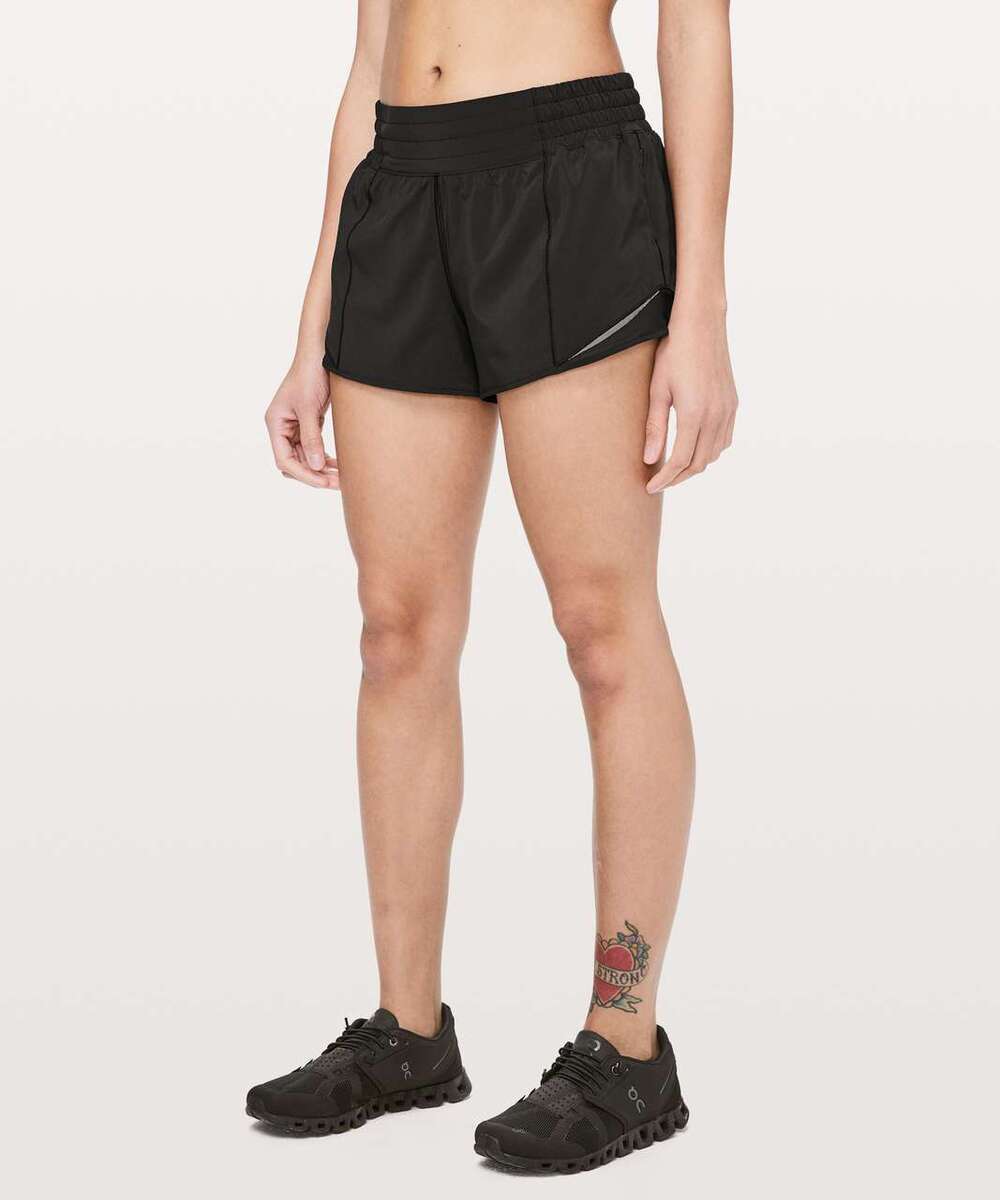 Lululemon Hotty Hot Short *High-Rise 2.5" Black (Second Release) Size 8